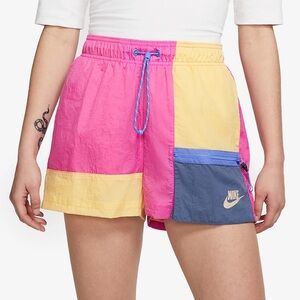 Nike Women's Athletic Shorts - Pink, Yellow, Blue